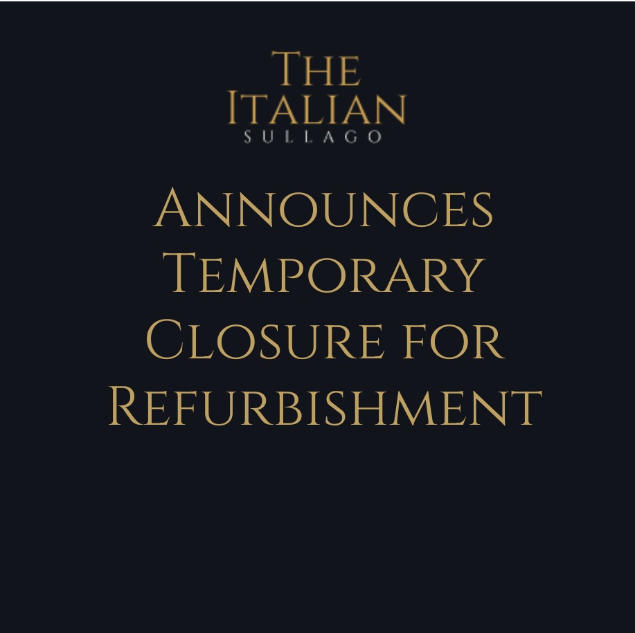Sul Lago Announces Temporary Closure for Refurbishment