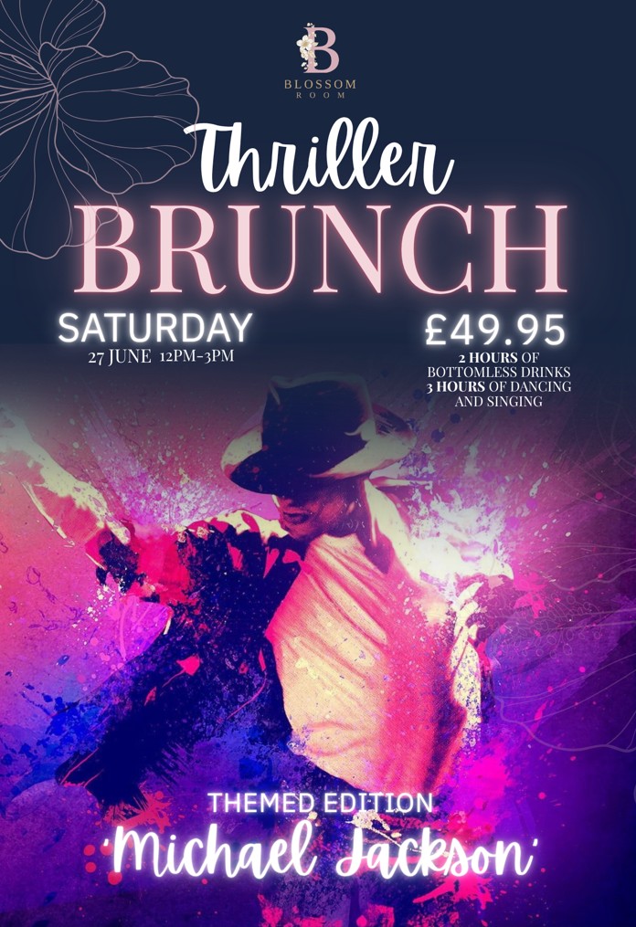 Michael Jackson Bottomless Brunch at Blossom Room Milton Keynes
